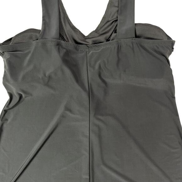 Rue 21 Fancy Sequined Bling Stretchy Comfortable Tank Top Gray - Picture 8 of 11